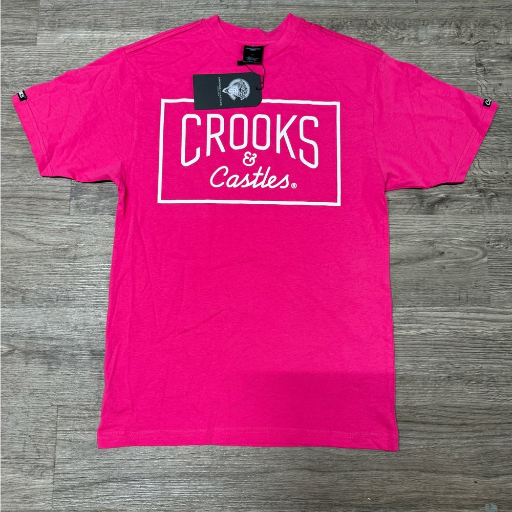 Crooks & Castles Vibrant Pink Tee